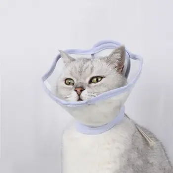 Cu Șnururi Pisica Con Forma de Floare din PVC Cat Guler Elisabetan Transparent Reglabil de Recuperare de Companie Guler