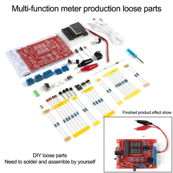 DC5V Electronice DIY Kit Multi-funcția de Instrument de Temperatura Curentă de Detectare Semnal PWM Generator de Module PCB Bord DIY Kit
