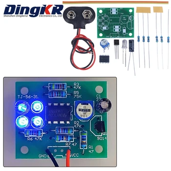 DIY Kit Electronice LM358 Respirație Lampa LED Albastru de schimbare Automată a Circuitului de Componenta de Sudare Lipire Proiect Practica Suite