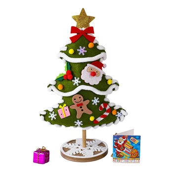 DIY Pomul de Craciun Ornament Kit cu Fulg de nea, om de Zăpadă Elan Trestie de Stele Holiday Home Decor Petrecere