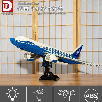 DK 80009 Aeronave Boeing Model de Transport Aerian Seria DIY Mici Particule Jucării Blocuri Băieți Cadou 1353Pcs