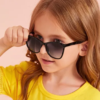De Brand Nou Copii ochelari de Soare pentru Copii de Moda de Mare Cadru Ochelari de Soare Fată Băiat Ochelari de Călătorie Ochi Accesoriu Cateye Drăguț UV400
