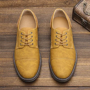 Dimensiunea 39-48 pantofi casual barbati confortabil Business casual pantofi din piele #AL6601