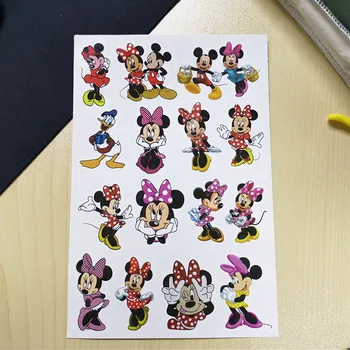 Drăguț Minnie Mouse Autocolant Tatuaj Desene Animate Disney Mickey Mouse Donald Duck Autocolant Jucarie Clasica Petrecere De Aniversare Pentru Copii Cadou Jucarii