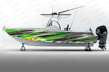 Dungi abstracte grafică vectorială Barca Autocolant de Ambalare Pește Barca Impermeabil Personalizat Marin Barca Autocolant barca folie de vinil