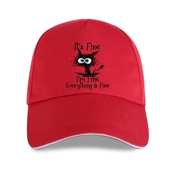 E Bine eu sunt Bine, Totul Este Bine Pisica Amuzant șapcă de Baseball Marimea S-3XL