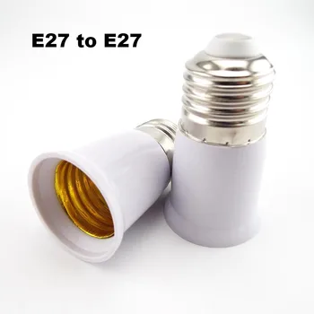 E27 Să E27 Lampă de Bază Extender 65mm Titularul Lampă Converter E27-E27 Ignifuge Lampă Soclu Adaptor Pentru Bec