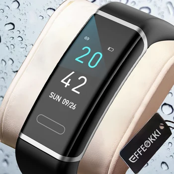 EFFEOKKI Smartwatch Band Bluetooth rezistent la apa Heart Rate Monitor Sleep Tracker de Fitness Sport Brățară Inteligent Womem Xiomi Ceas