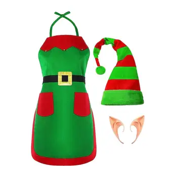 Elegant Crăciun Elf Șorț De Încredere De Pluș De Calitate Elf Costum Amuzant Pentru Adulti Costume Pentru Petrecere, Joc De Rol De Crăciun, De Anul Nou