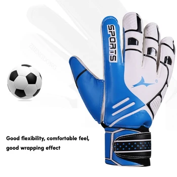 F1FD Fotbal Portar Mănuși,Mănuși de Portar de Fotbal pentru copii Copii cu 4mmLatex Grele de Prindere cu Degetul coloanei Vertebrale Protectii