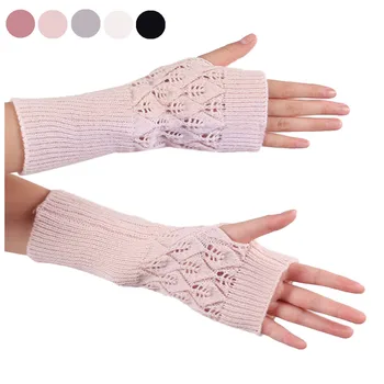 Femeile Mănușă De Box Mănuși Tricotate Brațul Moale De Degete Calde Fata De Iarna Ține De Cald Mănuși Cu Un Deget Mănuși