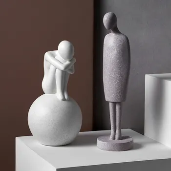 Figurine Interior Nordic Abstract Figurine Decor Acasă Accesorii Rășină Modern Art Decor Magazin De Suveniruri Figurine
