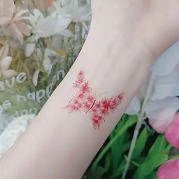 Fluture Autocolant Tatuaj cu Ridicata Fals Tatuaje pentru Femei Tatuaj Festivalul de Artă Drăguț Hotwife Autocolante Tatuaj Temporar rezistent la apa
