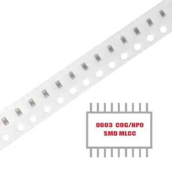 GRUPUL MEU 100BUC MLCC SMD CAPAC CER 0.1 PF 50V C0G/NP0 0603 Montare pe Suprafață Condensatoare Ceramice Multistrat în Stoc