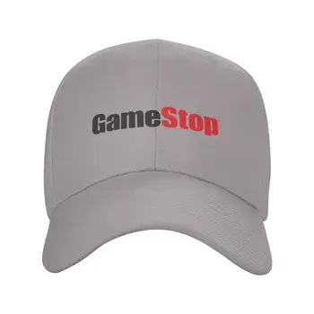 GameStop Logo-ul Imprimat Grafic Logo-ul de Brand de Înaltă calitate Denim capac Tricotate pălărie de Baseball capac