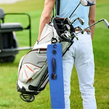 Golf Prosop Pliat Microfibra Vafe cu Carabină Clip pentru Golf Sporturi de Funcționare Yoga Cârlig Curăță Cluburi Bile Mâinile Golf Remorcare A0O2