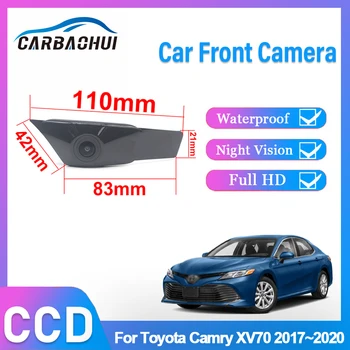 HD CCD Mașinii Vedere din Față Parcare Viziune de Noapte Pozitiv Impermeabil Logo-ul aparat de Fotografiat Pentru Toyota Camry XV70 2017 2018 2019 2020 Unghi Larg