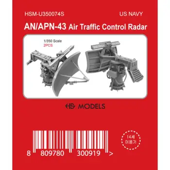 HS-MODEL U350074S Scara 1/350 US NAVY UN/APN-43 de Control al Traficului Aerian Radar