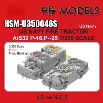 [HS Model] U350046s 1/350, Marina Americană a/S32p16, P-25 De Punte Camion Foc 4buc