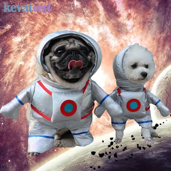Halloween Haine de Câine Amuzant Cățeluș animalele de Companie Cosplay, Costume de Astronaut în Picioare Utilaje pentru Mediu Mic Caini Pisici Animale de companie Accesorii