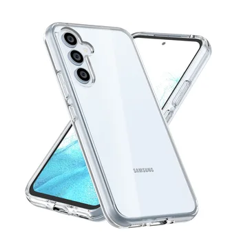 Hibrid Acrilic Caz Clar Pentru Samsung Galaxy A54 5G A34 A14 S23 Ultra S22 Plus S21 FE A13 A33 A53 54 Transparent pe Capacul Telefonului