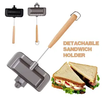 Hot Dog Prăjitor De Pâine, Față-Verso Sandwich Tava De Copt Cu Brânză Maker Sandwich Maker Flip Pan