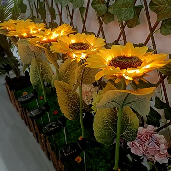 Impermeabil Lumini Solare cu LED Flori Artificiale Lampa Peisaj Solar Lămpile de Gazon Curte Gradina Decor Atmosfera Lumini