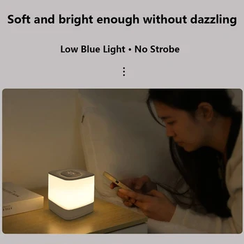 Inteligent Noptieră Lampa cu Senzor Tactil Pepinieră Lumina de Noapte USB Reîncărcabilă Estompat 4000mAh pentru Dormitor, Camera de zi