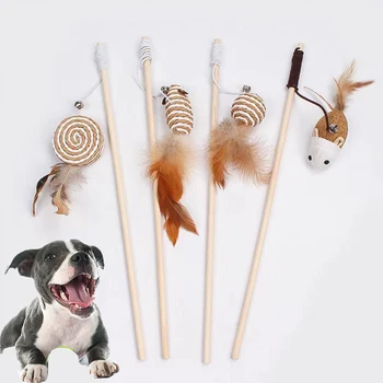 Interactive Dog Toys Minge Catelus Amuzant Câini Bagheta Jucării din Lemn Mouse-Jucarii pentru Mic Medie Mare Câine Animal de casă Supplies