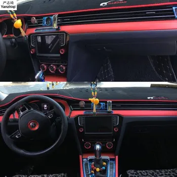 Interior Panou de Control Central Fibra de Carbon de Protecție Și Decalcomanii Autocolante de styling Auto Pentru VW Volkswagen Passat B8 sedan