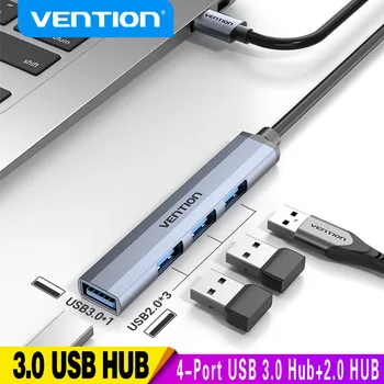 Intervenție 4-Port Hub USB 3.0 de Mare Viteză USB Splitter Pentru Hard Disk-uri Notebook PC Accesorii de Calculator Unitate Flash Mouse-ul Tastatura