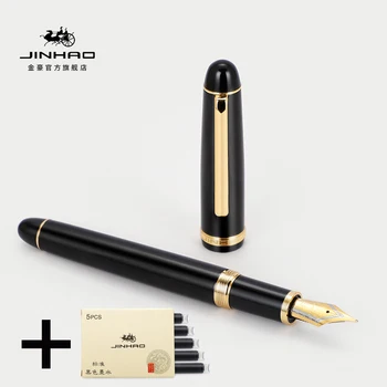 Jinhao X350 Negru Executiv de Afaceri EF/F/M Peniță/Caligrafie Fude Peniță de Stilou de Aur Asieta Birou Rechizite Școlare