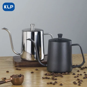 KLP se Toarnă peste filtru de cafea Agățat de ureche din oțel Inoxidabil de uz casnic lung cioc bine gura fierbător picurare fierbător