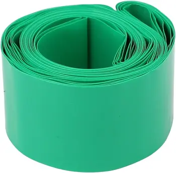 Keszoox Baterie Folie PVC Căldură Psihiatru Tuburi de 30mm Plat pentru 18650 surse de Alimentare de 5m Lung Verde