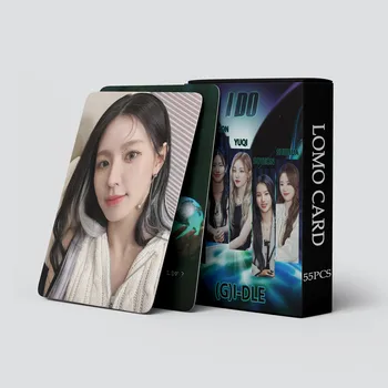 Kpop Idol 55Pcs/Set Lomo Card GIDLE FAC carte Poștală Album Foto Nou Carduri de Imprimare Imagine Fanii Cadouri de Colectie