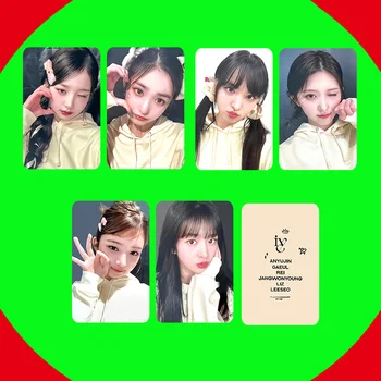 Kpop Idol 6Pcs/Set Lomo Card IVE MBC MUSIC CORE carte Poștală Album Foto Nou Carduri de Imprimare Imagine Fanii Cadouri de Colectie LIZ