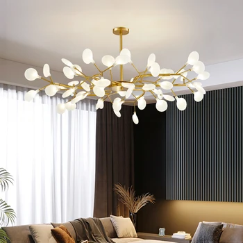 LED-uri moderne Candelabru Camera de zi Dormitor Bucatarie Nordic Licurici Superba Lampa Casa de Iluminat Interior de lux Decor Agățat Lampă