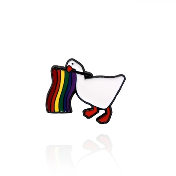 LGBT Mândrie Steagul Email Ace Curcubeu Broșe Rever Insigne Gâscă Inspirație Bijuterii Cadou Pentru Copii Prieten