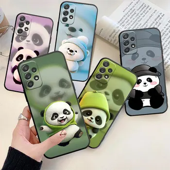 Lovely Panda Gigant Caz de Telefon pentru Samsung Galaxy A52 A53 A50 A71 A51 A70 A72 A73 M62 M53 M52 Silicon Telefon Fundas Acoperi Coque