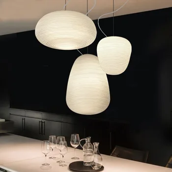 Lăptos Alb Pandantiv De Sticlă Lumină De Bucătărie, Masă Cameră De Studiu Acrilice Decor Casa Lampă De Agățat