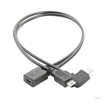 M5TD Flexibil Mini 5Pin Y Splitter Cablu Mini USB Splitter Extender Cablu de Încărcare