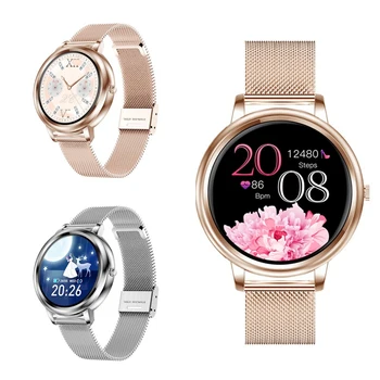 MK20 Proker Ceas Inteligent 2020 Full Touch Control Ecran Rotund pentru Femei de Moda Smartwatch Doamna de Urmărire de Sănătate Ceas Pentru Android iOS