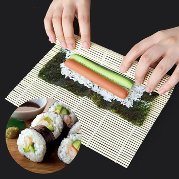 Mai nou Bucătărie Sushi Instrument de Bambus Rulare Mat DIY Onigiri Orez Padele Instrumente de Bambus pentru Sushi Mat Sushi Japonez Mașini-Unelte 2023