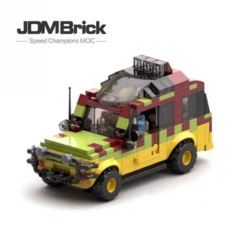 Manual DIY Colaj Bloc Set Auto Jeep MOC-25912 Camuflaj Model Decor