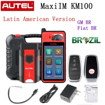 Maxiscan MaxiIM KM100 Universal Generator Cheie Kit Programator Cheie Instrument America latină Versiune cu Brazilia Pentru FIAT/GM Gratuit pe Viata