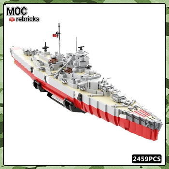Militar de Război Serie MOC-151996 MOC Bloc Battleship DIY Model de Puzzle Caramida Jucarii pentru Copii de Crăciun, Cadou 2459PCS