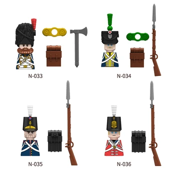 Militare WW2 franceză Medievală Geniști Infanterie Cavaleri, Soldati Pirati Cifre Armata Fuisiler Blocuri Arme Cărămizi de Jucărie