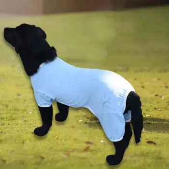Moale animale de Companie Salopeta Respirabil Dovada de Soare General Costum de Companie T-shirt de Vară Mare de Haine de Câine