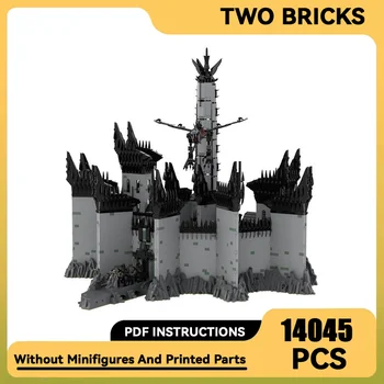 Moc Blocuri Castelul Cărămizi Inele Magice Scena de Film UCS Minas Morgul Model de Asamblare DIY Street View Jucării, Cadouri pentru copii
