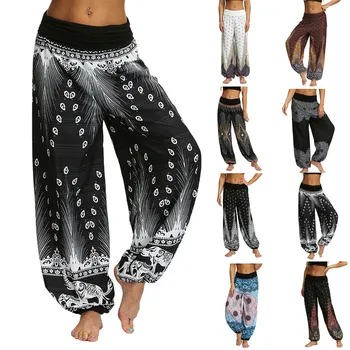 Moda Boem Pantaloni De Yoga Pantaloni Largi Bărbați Femei Casual Hippy Pantaloni Largi Aladdin Harem Pant Freeship Jambiere Брюки Женские